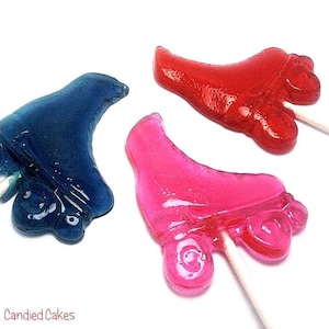 12 ROLLER SKATE LOLLIPOPS Roller Skate Party Favors image 1