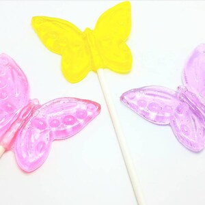 12 BUTTERFLY LOLLIPOPS Garden Party, Tea Party image 5