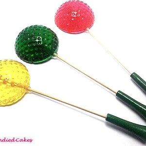 10 GOLF BALL Lollipops Golf Party image 1