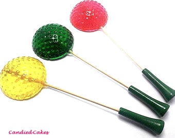 10 GOLF BALL Lollipops -Golf Party