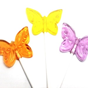 12 BUTTERFLY LOLLIPOPS Garden Party, Tea Party image 3