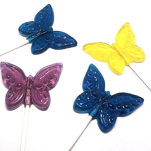 12 BUTTERFLY LOLLIPOPS Garden Party, Tea Party image 6