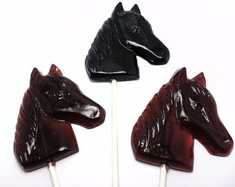 12 LARGE HORSE LOLLIPOPS - Rodeo Themed Party, Western Themed Party