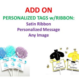ADD 12 PERSONALIZED TAGS with Ribbon to Your Existing Order image 1