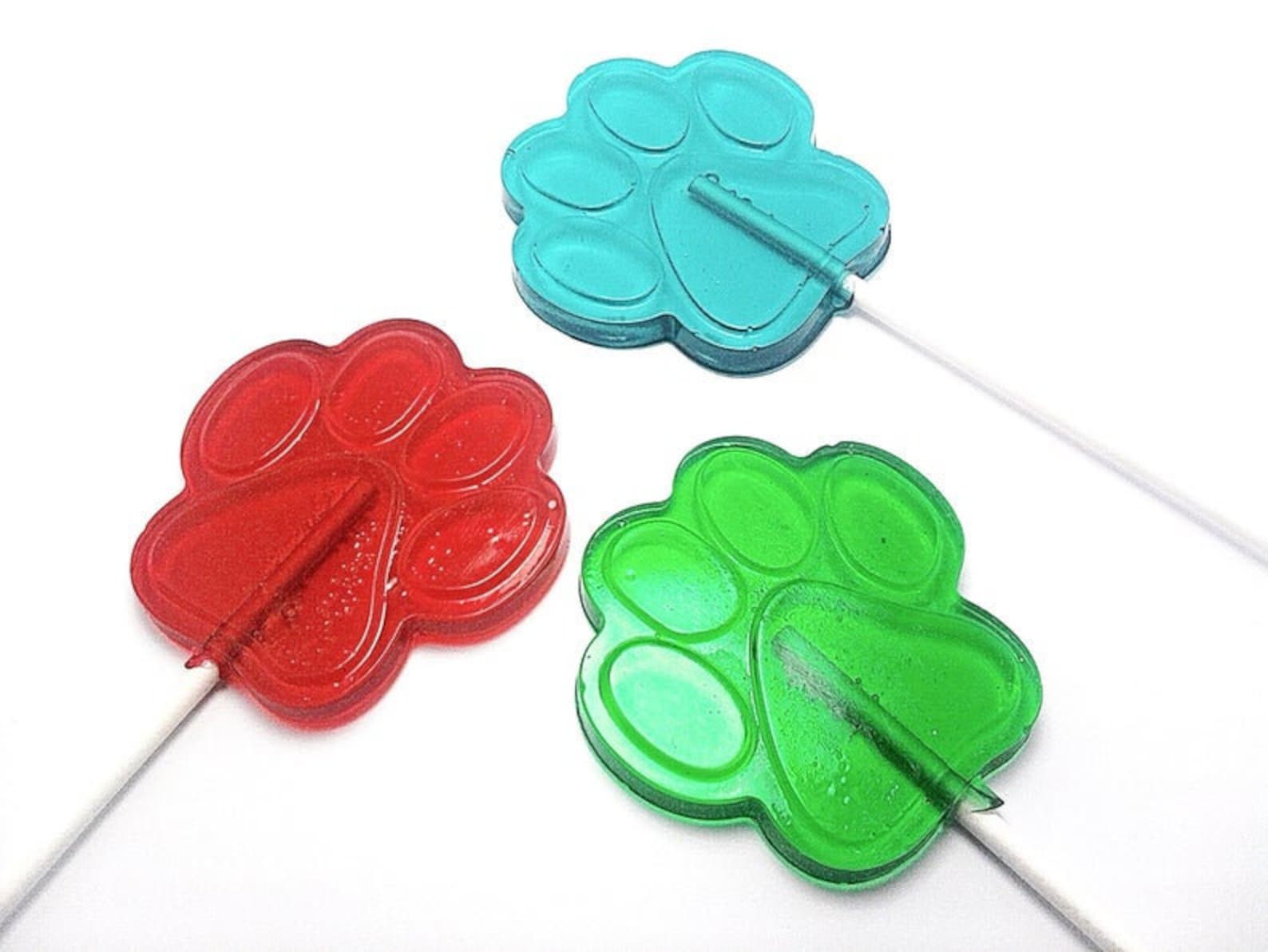 12 DOG PAW PRINT Lollipops Kid Party Favors Etsy