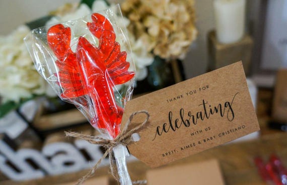 100 LOBSTER LOLLIPOPS ONLY - Wedding Favors, Lobster Fest (Tags not Included) Il_570xn