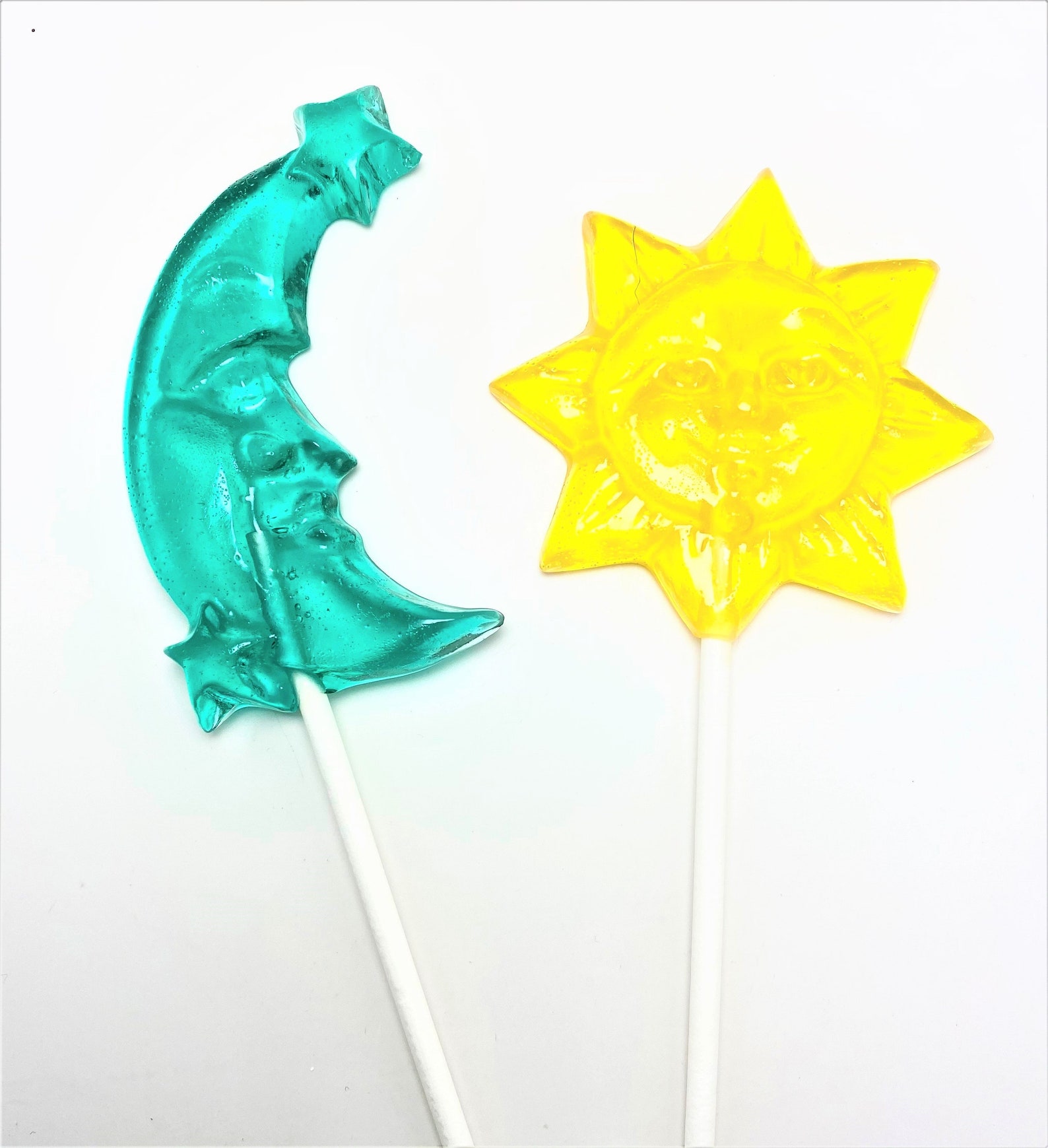 12 Large SUN and MOON LOLLIPOPS Baby Shower Favors Etsy
