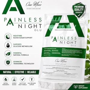 One More Painless Night GLU Patch – Red Ginseng, Glucosamine, Silver Ions (Transdermal)