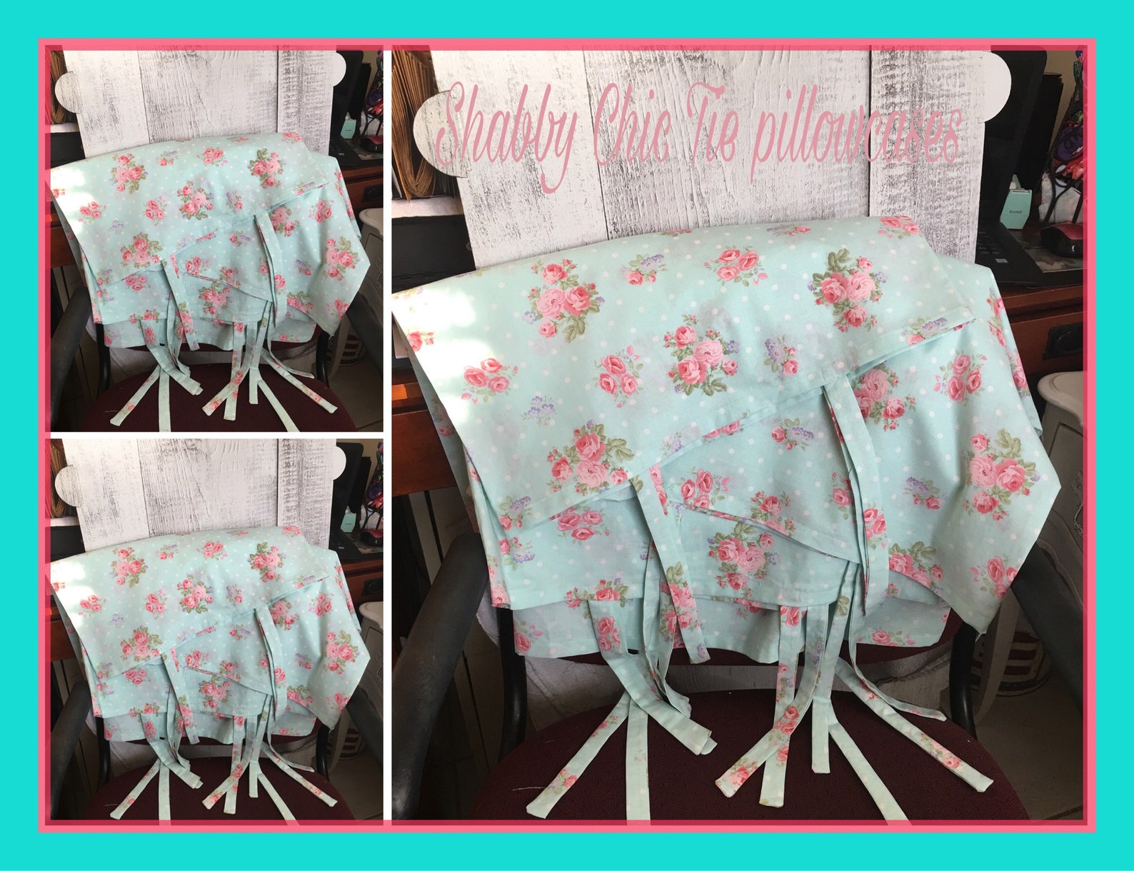 Chic Shabby Pillow Case/ Cottage Pillow Cases/ Chic Shabby Etsy