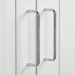 Minimalist Brass Closet Pull, Nordic Silver Handle For Furniture Door