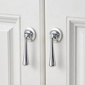 Silver Brass Pendant Cabinet Knob, Silver Drawer Handle For Wardrobe
