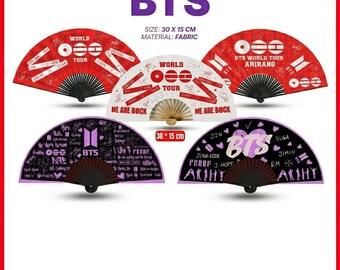 Ventilador de mano plegable de la gira mundial de BTS