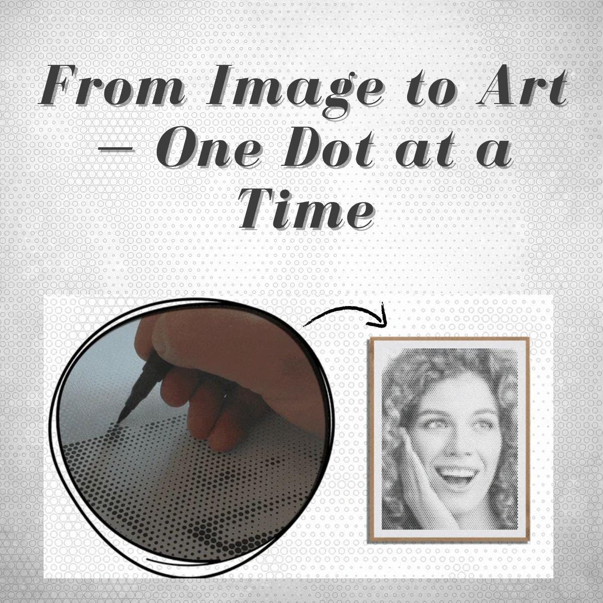 Custom Dot Custom Dot Art Portrait From Photo | DIY Printable Wall Art (digital ...