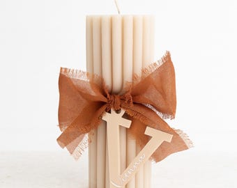 Twist Hourglass Pillar Candle