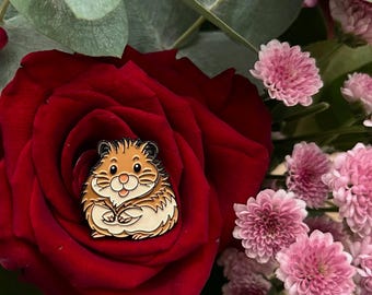 Soft Enamel Pin Anstecker - Hamster ROLO