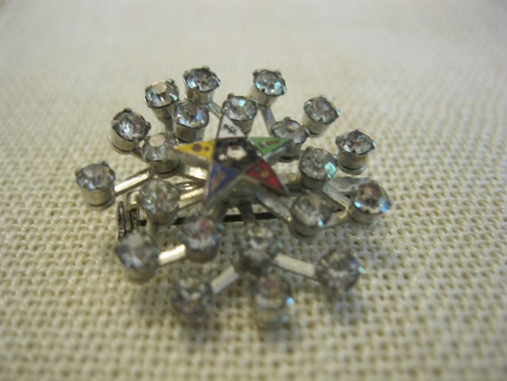 Two "Order of the Eastern Star" (OES) prong set p… - image 2