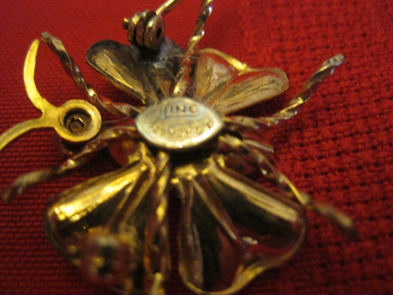 Butterfly pin with matching earrings - image 3