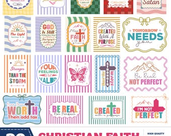 Foi chrétienne citation Svg Bundle, verset biblique inspirant Svg PNG EPS, citation religieuse coupe fichiers pour Cricut & Silhouette, chemise chrétienne.