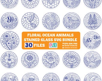 Floral Mandala Mosaic SVG Bundle, Flower Mandala PNG, Mexican Tile art, Laser Cutting, Floral Mosaic Patterns, Cricut Files, Mosaic Clipart.