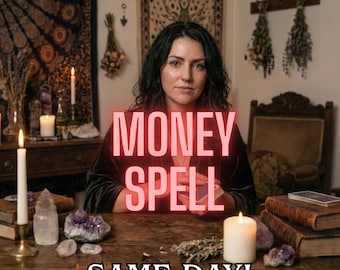 Same Day Money Spell Reading for Wealth & Abundance, Financial Prosperity Guidance, Success Opportunity, Positive Energy