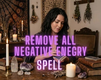 Energy Cleanse Spell, Remove Negative Energy, Evil Eye Protection, Aura Cleansing, Remove Bad Luck, Same Day