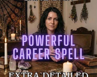 Powerful Career Spell for Your Professional Growth, Energy Work to Boost Career Success , Attract New Job Opportunities, Same Day Casting