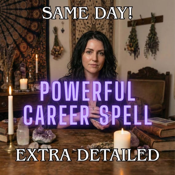 Powerful Career Spell for Your Professional Growth, Energy Work to Boost Career Success , Attract New Job Opportunities, Same Day Casting