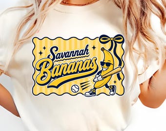 Banana Baseball PNG Sublimation, Funny Baseball Mom Shirt Design, Savannah Banana PNG, Game Day Digital Download, Baseball Mascot PNG