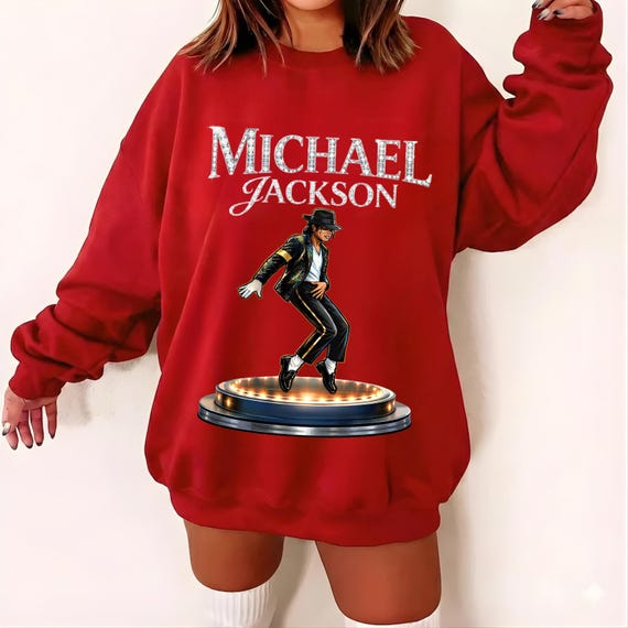 Michael Jackson PNG File, King of Pop Sublimation Design, Retro Music Digital Download, Instant PNG for Shirts & Crafts.