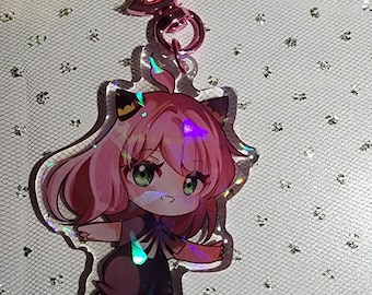 Anime | Op de Spy Family geïnspireerde chibi's| Acryl sleutelhangers | 3"