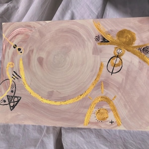 Geometrische abstractie, intuïtieve schilderkunst | bewustzijn-toewijding-spirituele kunst-transpersoonlijke zelfkennis-ontwakende spirituele wijsheid