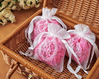 Sacchetti regalo in organza personalizzati, sacchetti in rete personalizzati per matrimoni, sacchetti per caramelle, sacchetti per bomboniere per addio al nubilato, sacchetti di benvenuto per matrimoni, regali per damigelle d'onore