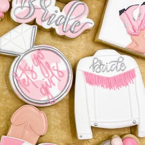 Jean jacket cookie cutter. Disco Cowgirl Party.