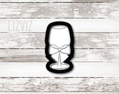 Wine Glass Cookie Cutter. Wine Bottle.