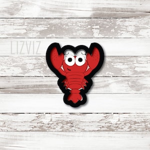 Lobster Cookie Cutter. Crawfish Cookie Cutter.