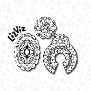 turquoise squash blossom cookie cutter
