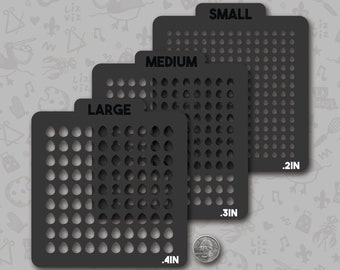 egg sprinkle stencil multiple size options