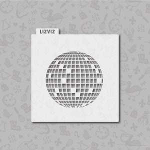 Disco Ball Cookie Stencil