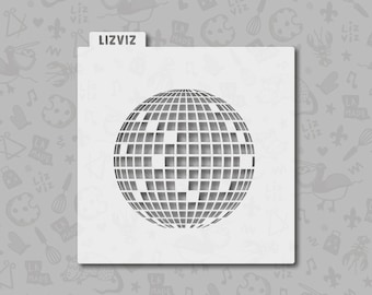 Disco Ball Cookie Stencil
