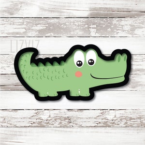 Alligator Cookie Cutter: 3D Printed PLA