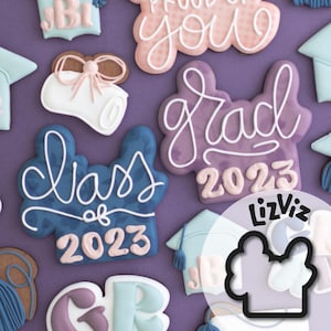Graduation Cookie Cutter. Grad and Class of.