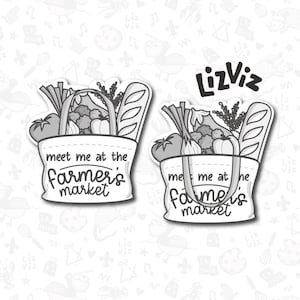 farmers market bag cookie cutter