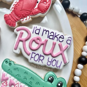 Cortador de galletas cajún para San Valentín: plantilla "Haría un roux" (descarga PNG)