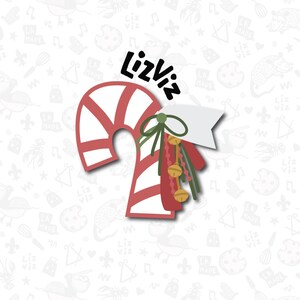 Candy Cane Cookie Cutter: Christmas PLA Cutter