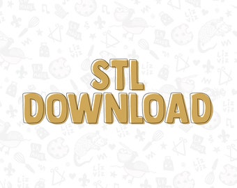 STL Cookie Cutter File. Digital Download Cookie Cutter. Print at home Cookie cutter.