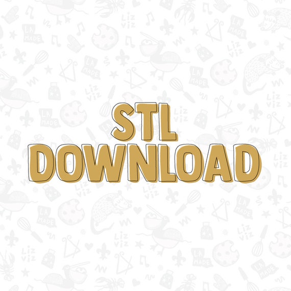 STL Cookie Cutter File | 3D Print Template (Digital Download)