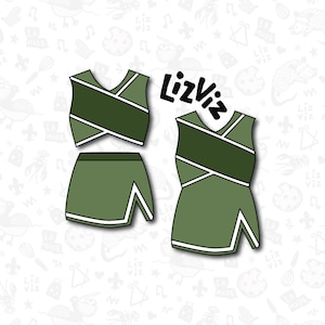 Cheerleading Uniform Cookie Cutter