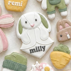 Bunny Lovey Cookie Cutter: Blanket Design