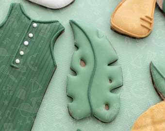 Tropical Leaf Cookie Cutter: Long Jungle Design
