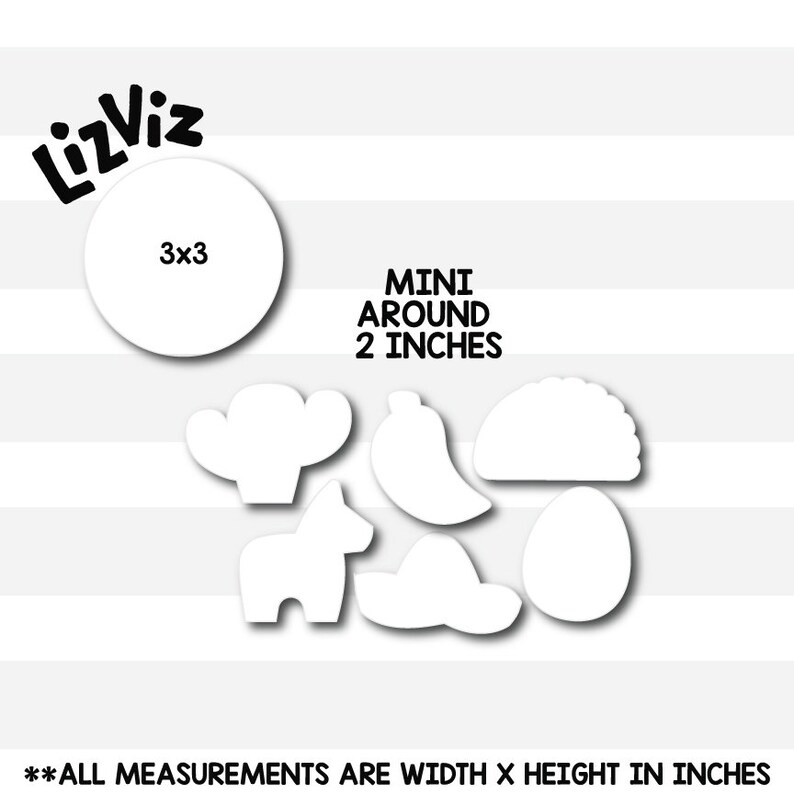 Cinco De Mayo Cookie Cutters. Mini Set of 6 Cookie Cutters. Etsy